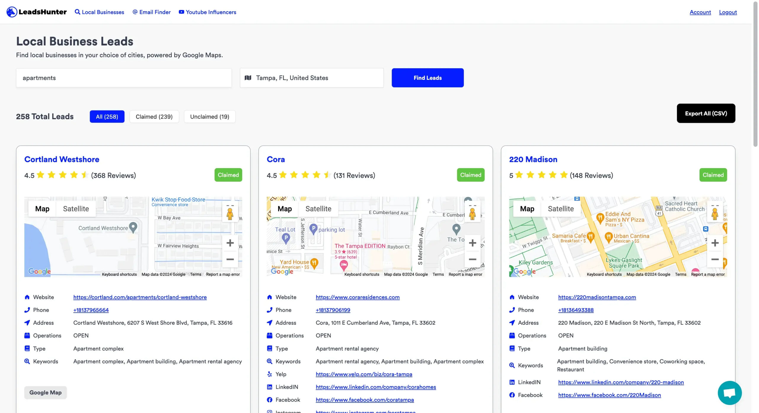 LeadsHunter Review - Local Business Leads - Google Maps Scraping